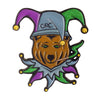 Jester Bear Purple Pin