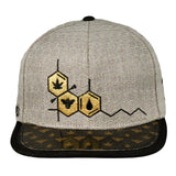 BeeSlick Molecule Tan Snapback Hat