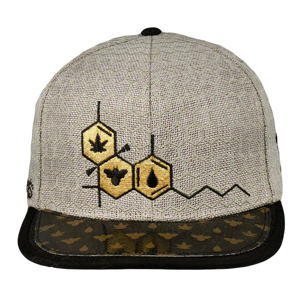 BeeSlick Molecule Tan Snapback Hat