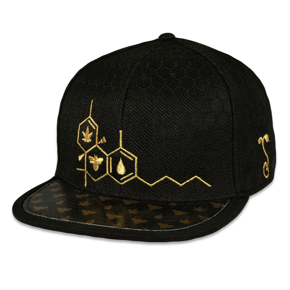 BeeSlick Molecule Black Fitted Hat