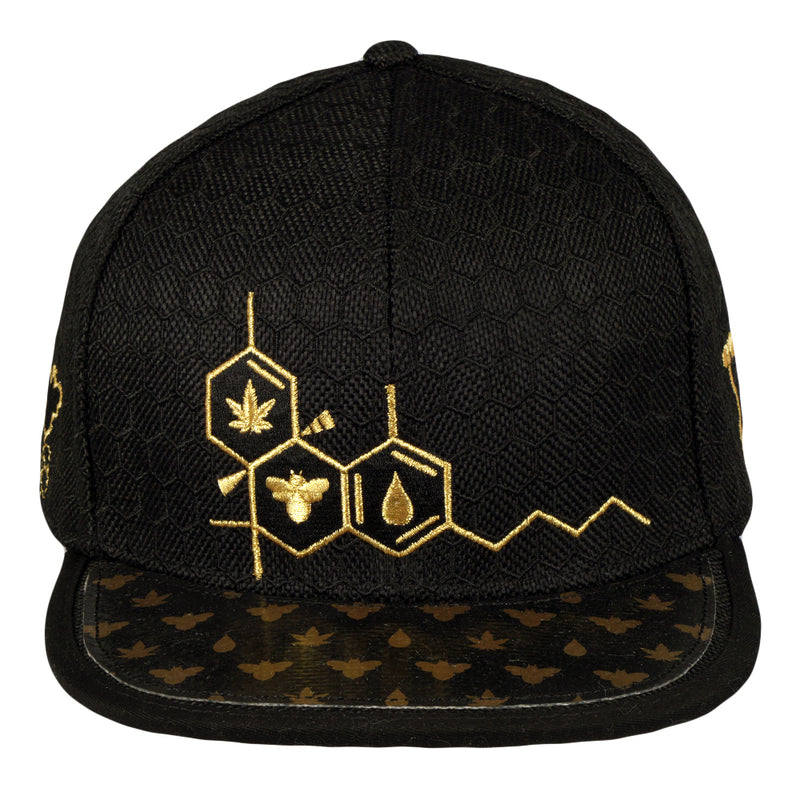BeeSlick Molecule Black Fitted Hat