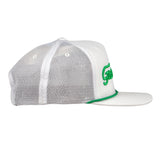 Golfroots Script White Mesh Snapback Hat