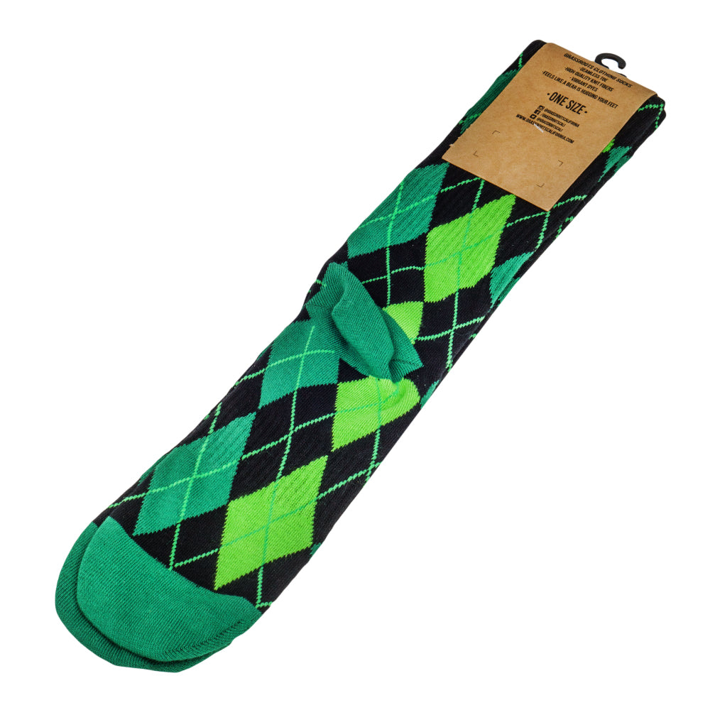 Kush Leaf Argyle Socks