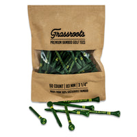 Kush Leaf Green Bamboo Golf Tees