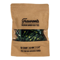 Kush Leaf Green Bamboo Golf Tees