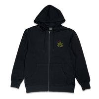 Kush Bear Black Zip Up Hoodie