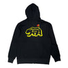 Kush Bear Black Zip Up Hoodie