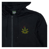 Kush Bear Black Zip Up Hoodie