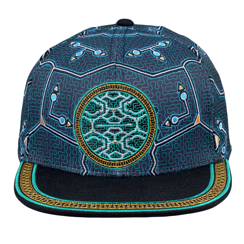 Shipibo Black Snapback Hat