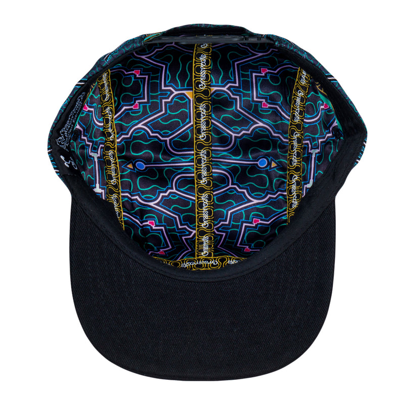 Shipibo Black 5 Panel Hat