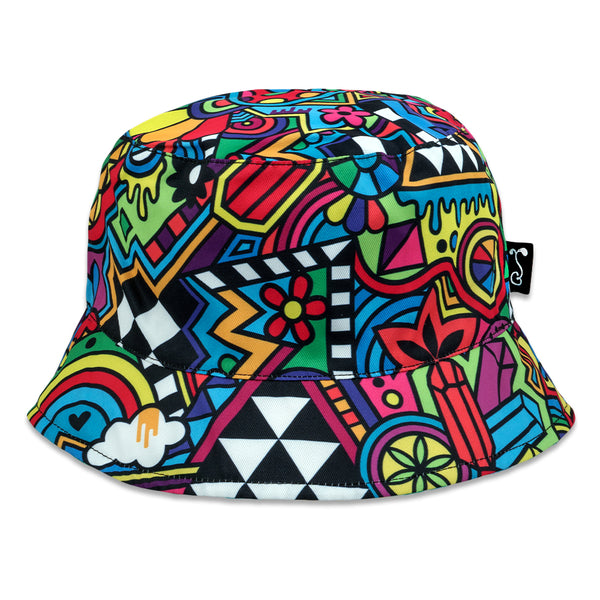 FAB Fabstract Shapes Reversible Bucket Hat