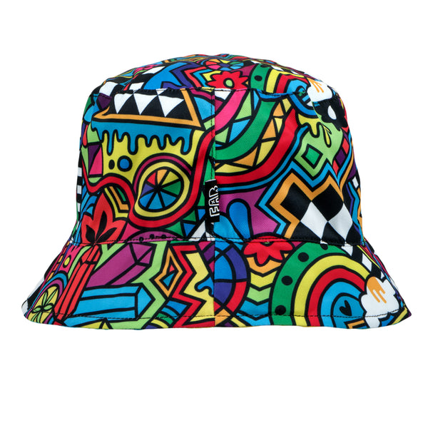 FAB Fabstract Shapes Reversible Bucket Hat