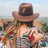 Rose & Bolt Logo Pin | Silver / Sparkle