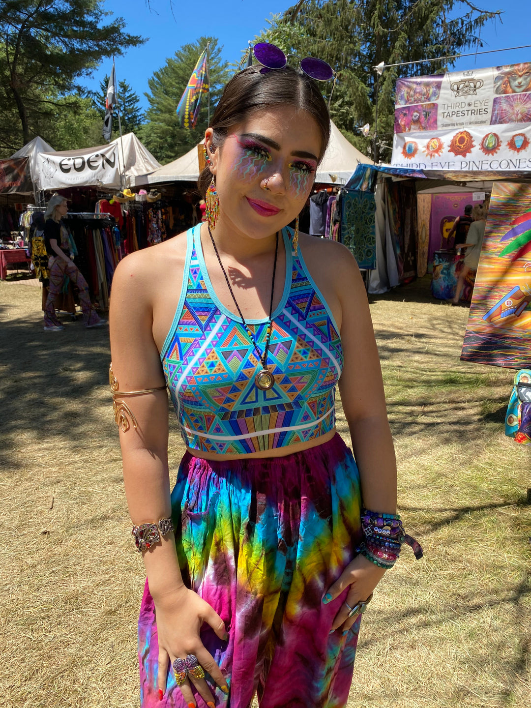Camiseta sin mangas con espalda cruzada invertida DMT 