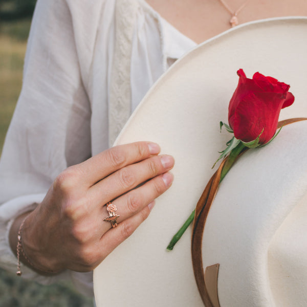 Crazy Fingers Stacking Rings | Rose Gold