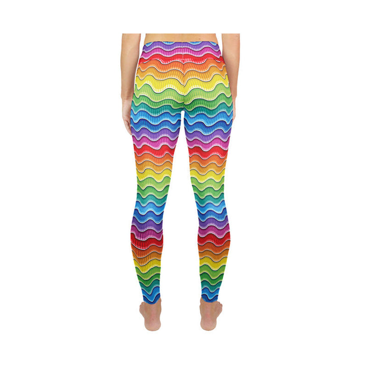 RAINBOW WAVES ACTIVE LEGGINGS