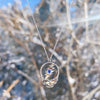 Stealie Birthstone Necklace | Silver