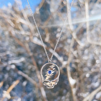 Stealie Birthstone Necklace | Silver