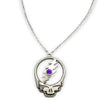 Stealie Birthstone Necklace | Silver