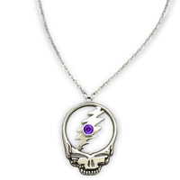 Stealie Birthstone Necklace | Silver