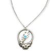 Stealie Birthstone Necklace | Silver