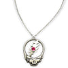 Stealie Birthstone Necklace | Silver
