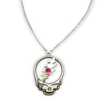 Stealie Birthstone Necklace | Silver