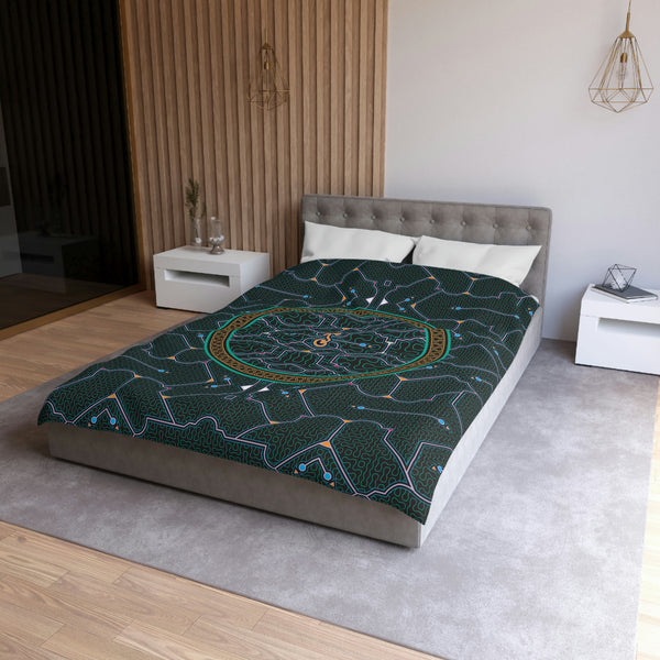 Shipibo Black Duvet Cover