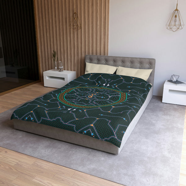Shipibo Black Duvet Cover