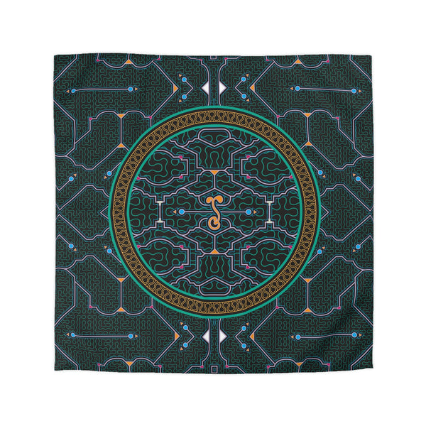 Shipibo Black Duvet Cover