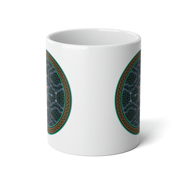 Shipibo Black Jumbo Mug, 20oz