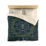 Shipibo Black Duvet Cover