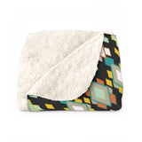San Pedro Del Sol V3 Black Sherpa Fleece Blanket