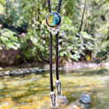 Throwin' Stones Bolo Pendant | Labradorite