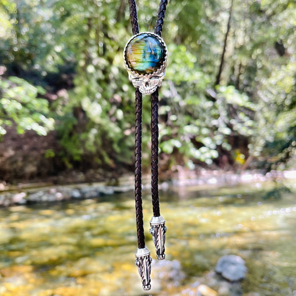 Throwin' Stones Bolo Pendant | Labradorite